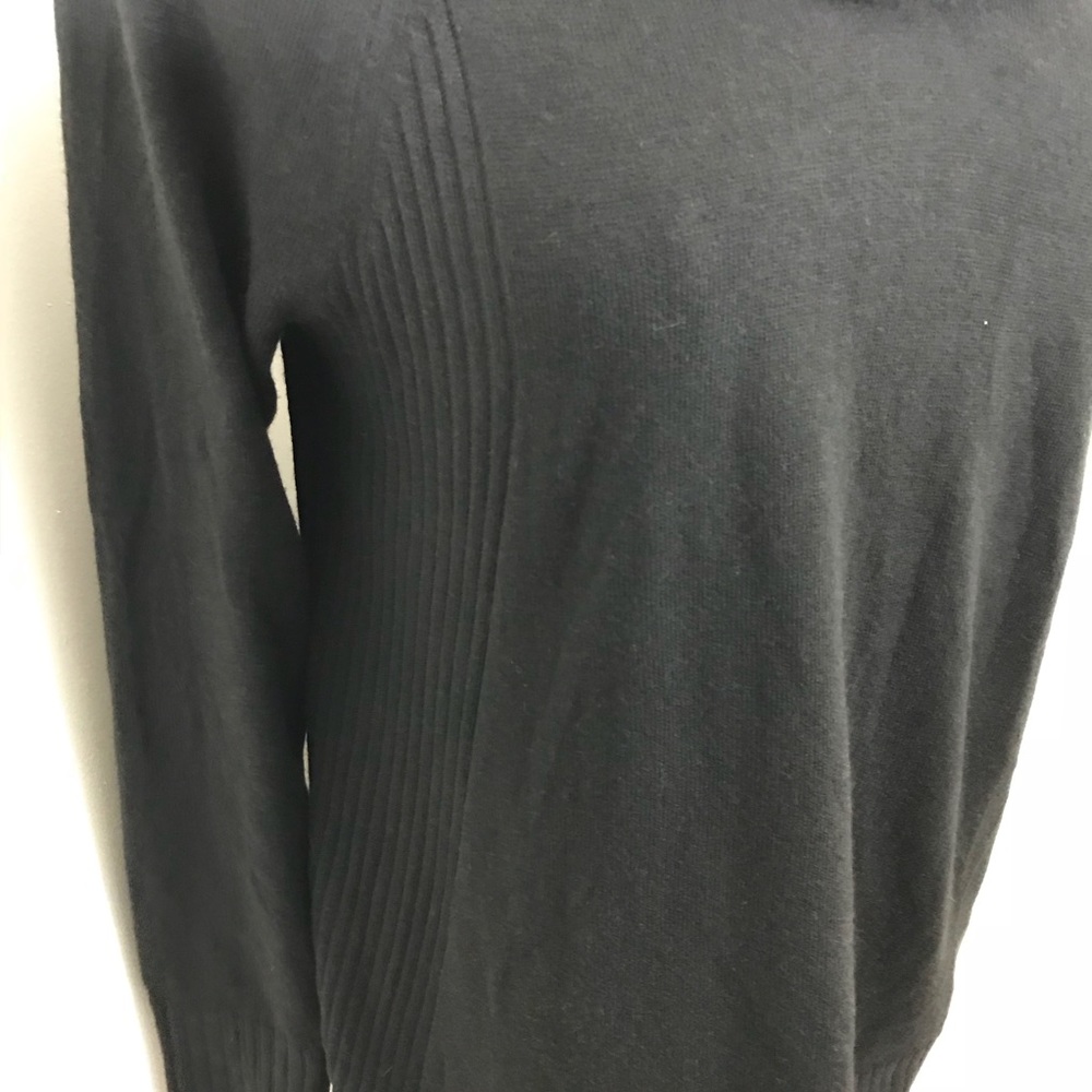 Ann Taylor LOFT Black Cowl Neck Sweater. Size Med - Picture 4 of 7